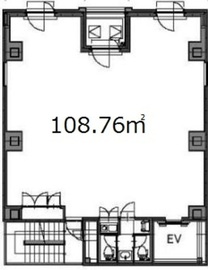 八丁堀鈴らん通りビル 3階 間取り図
