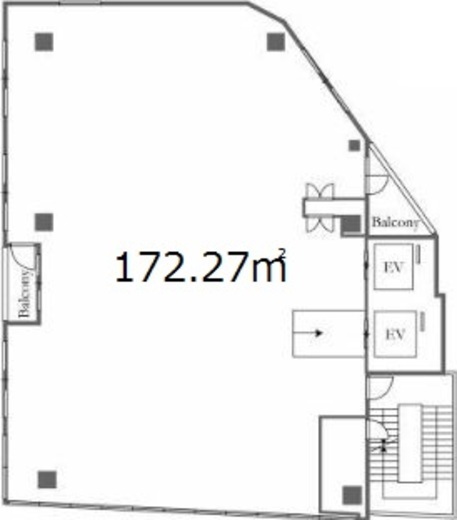 仮)代々木駅前計画2 6階 間取り図