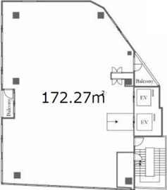 仮)代々木駅前計画2 6階 間取り図