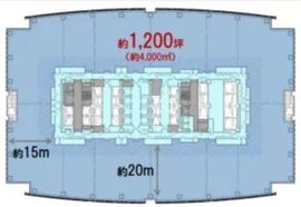 東京ミッドタウン八重洲 八重洲セントラルタワー 1001 間取り図
