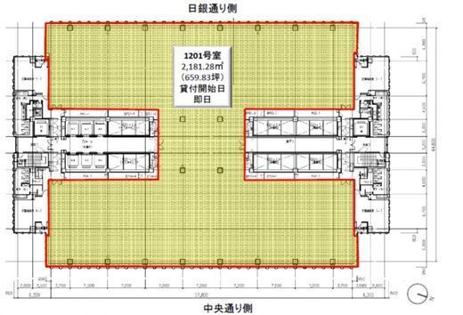 日本橋三井タワー 703 間取り図