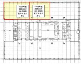 新宿三井ビルディング 4502 間取り図