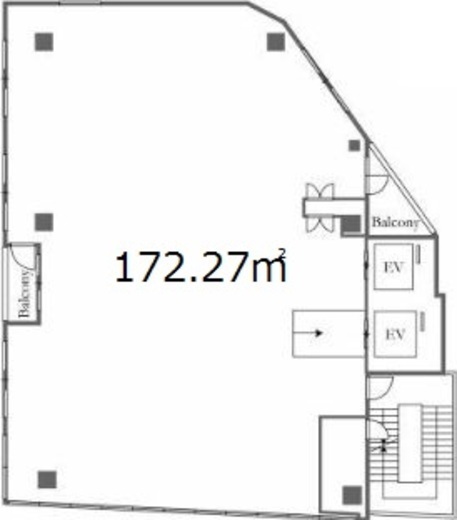 仮)代々木駅前計画2 5階 間取り図