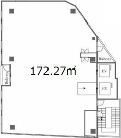 仮)代々木駅前計画2 5階 間取り図