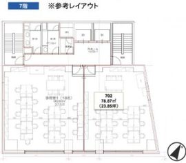 日本橋ライフサイエンスビルディング8 702 間取り図