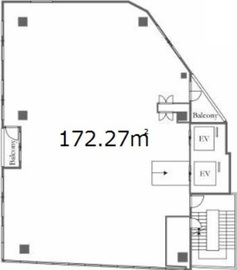 仮)代々木駅前計画2 3階 間取り図