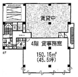 麻業会館 4階B 間取り図