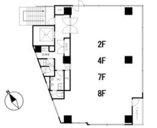五反田NTビル 7階 間取り図