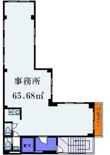 中川ビル(浅草) 3階 間取り図