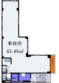 中川ビル(浅草) 3階 間取り図
