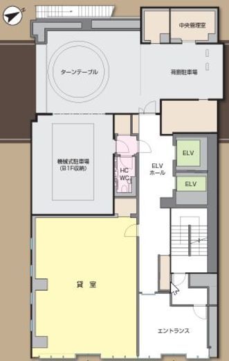 第1中央ビル 1階 間取り図