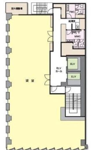 第1中央ビル 2階 間取り図