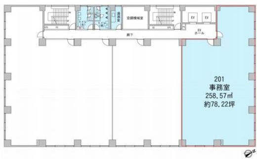 KDX御茶ノ水ビル 2階 間取り図