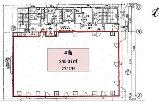芝浦SECビル 4階 間取り図