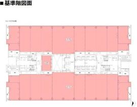トレードピアお台場 21階北・南・センター 間取り図