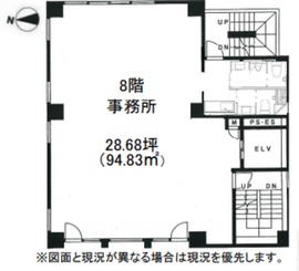 DK・Tビル 8階 間取り図