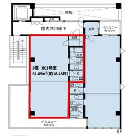 KDX岩本町ビル 901 間取り図