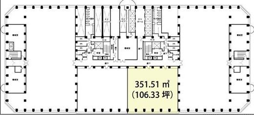 新宿アイランドタワー 25階101-2-2 間取り図