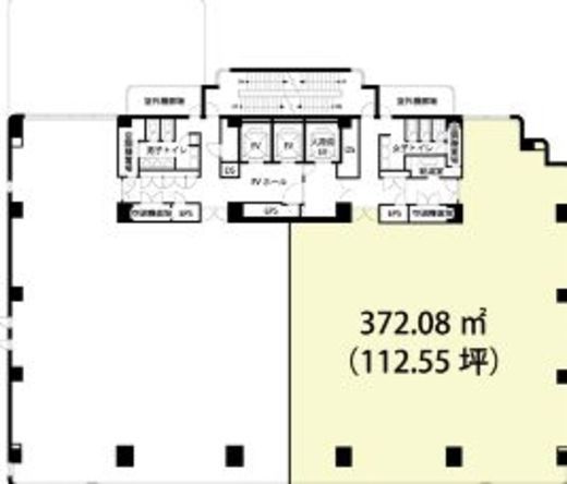 BPRプレイス神谷町 5階C 間取り図