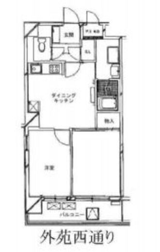 パレ・ウルー 603 間取り図