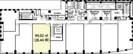 霞が関ビジネスセンター 404 間取り図