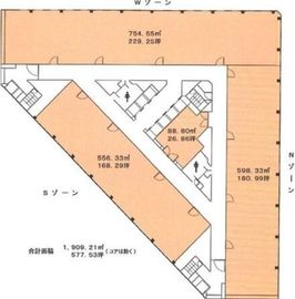 小田急第一生命ビル 22階3 間取り図
