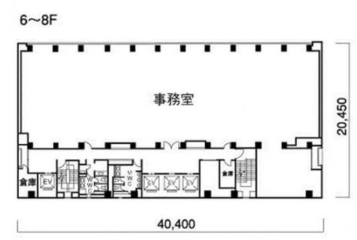 ニチレイ水道橋ビル 6階2 間取り図