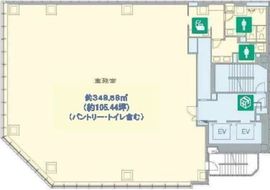 BIZCORE渋谷 6階 間取り図