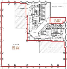 日土地西新宿ビル 9階 間取り図