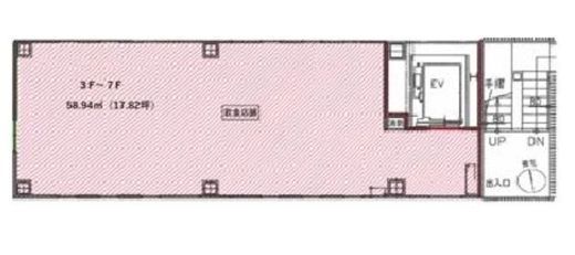 THE CITY 浅草雷門 7階 間取り図