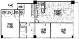 大永初台マンション 901 間取り図