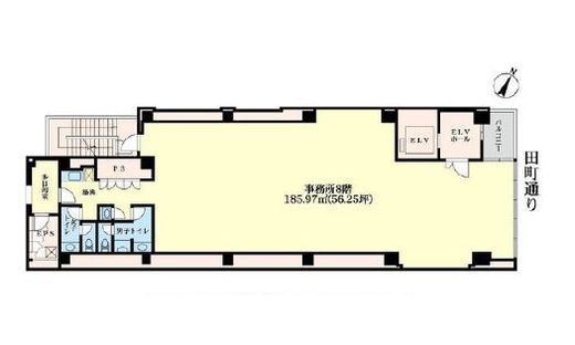 No.R赤坂見附 6階 間取り図
