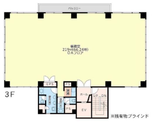 新宿松喜ビル 3階 間取り図