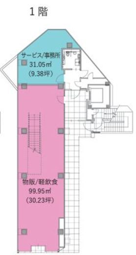 (仮称)神南1-34計画 1階 間取り図