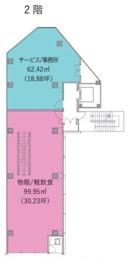 (仮称)神南1-34計画 2階 間取り図
