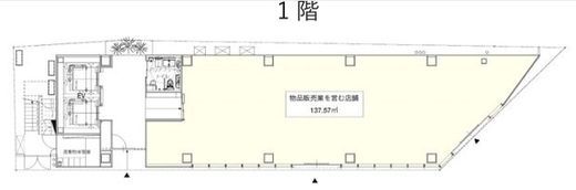 (仮称)新宿七丁目計画 1階 間取り図