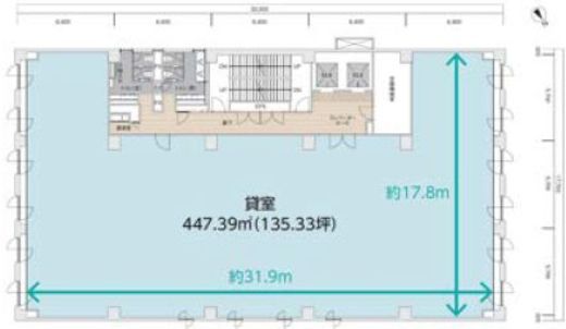 ヒューリック銀座イーストビル 5階 間取り図