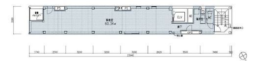 日本橋桜ビル 5階 間取り図