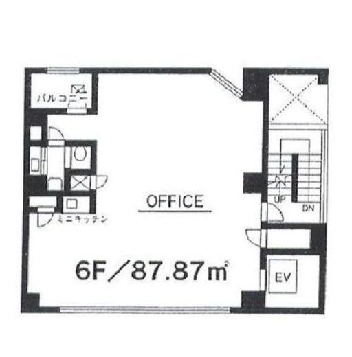 東海ビル (渋谷) 6階 間取り図