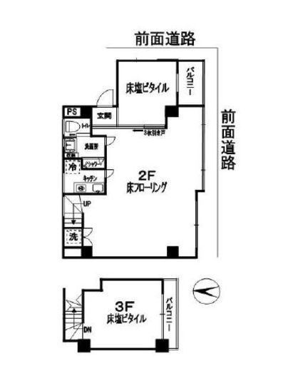 大場ビル 2-3階 間取り図