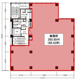 田町イーストウィング 3階 間取り図