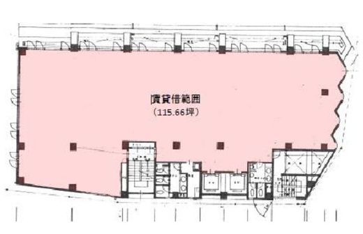 早稲田駅前ビル 4階 間取り図