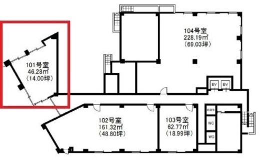 PALTビル 101 間取り図