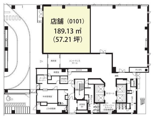 ネクストサイト渋谷ビル 1階0101 間取り図