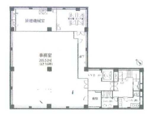 ビルネット築地ビル (旧：築地MFビル26号館) 地下1階 間取り図