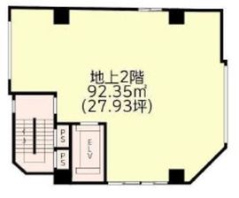 久保ビル (赤坂見附) 2階 間取り図