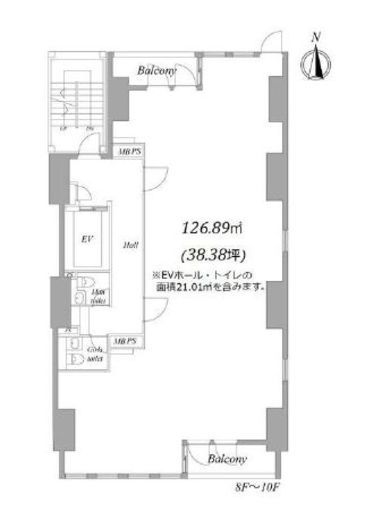 秋葉原STNフロント 9階 間取り図