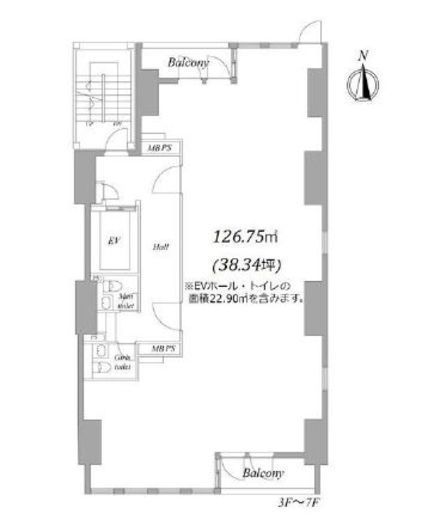秋葉原STNフロント 6階 間取り図