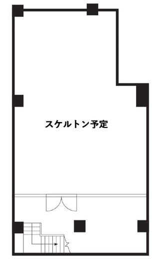 コートモデリア白金(店鋪・事務所) -1階 間取り図