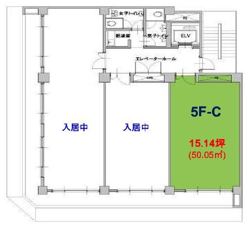 八重洲KHビル 5階C 間取り図